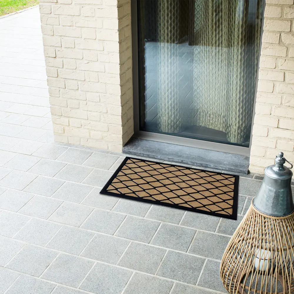 Коврик грязезащитный полиэстер Bali A2 45x75 см цвет бежевый Santreyd STLM-2159827 - Вид №5