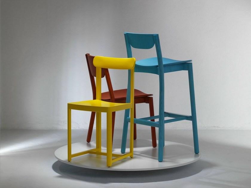 Zilio A&C Табурет из дерева Nico sun-id-1511561 - Вид №5