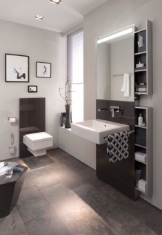 Сантехнический модуль Geberit Monolith 131.030.SQ.1 для биде, стекло умбра Santreyd  - Вид №4