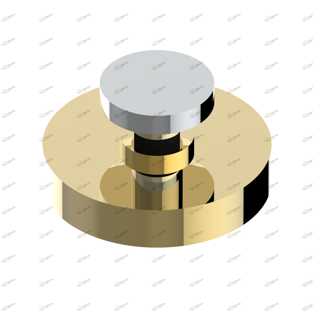 G2K-334 Донный клапан для раковины с внешним штоком управления Thg-paris Faubourg - белый фарфор Хром/золото G2K-334 CAT.A