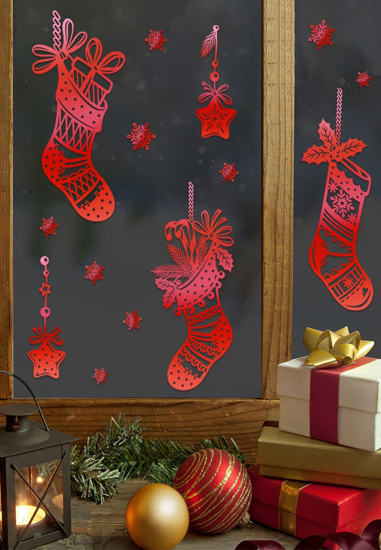 82882460 Наклейка "Красные носочки" 23x36 см STLM-0037485 Santreyd  - Вид №4