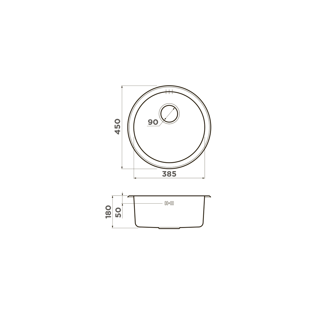 Кухонная мойка Toya 45-U/I GM OMOIKIRI 4993072 - Вид №1