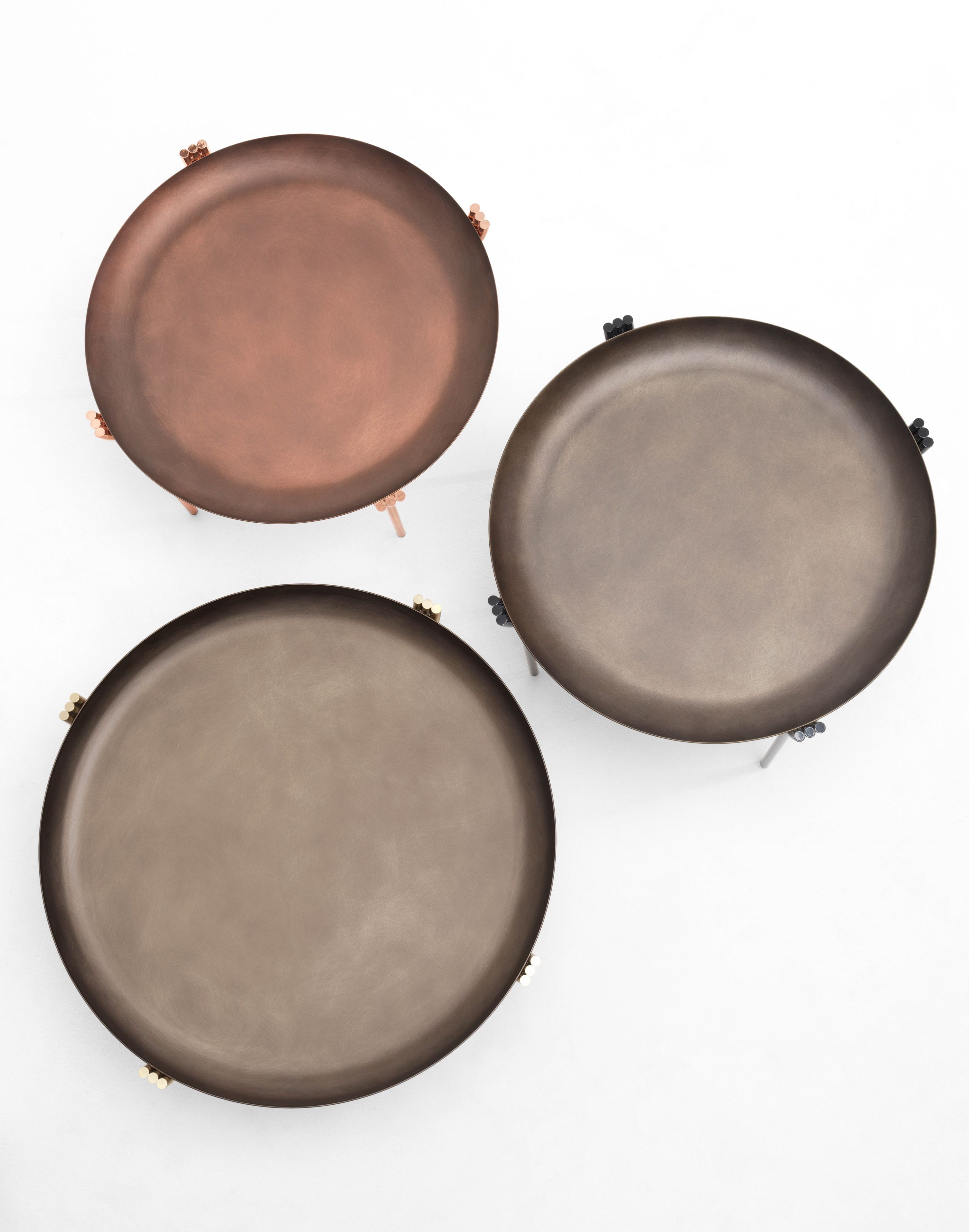 Круглый металлический журнальный столик с подносом Saba Italia ARCH-00115431 - Вид №1