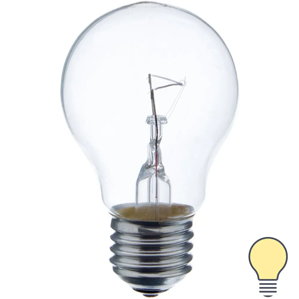 Лампа накаливания Osram шар E27 75 Вт прозрачная свет тёплый белый STLM-2195316