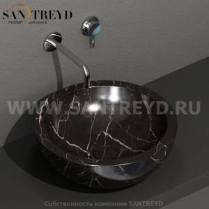 SC042PN Накладная раковина на столешницу  круглая Ceramica Globo