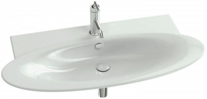 E4436-00 Подвесная раковина настенная прямоугольная JACOB DELAFON PRESQU'ILE белая