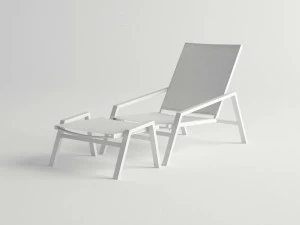 10Deka Шезлонг из алюминия с подлокотниками Pulvis