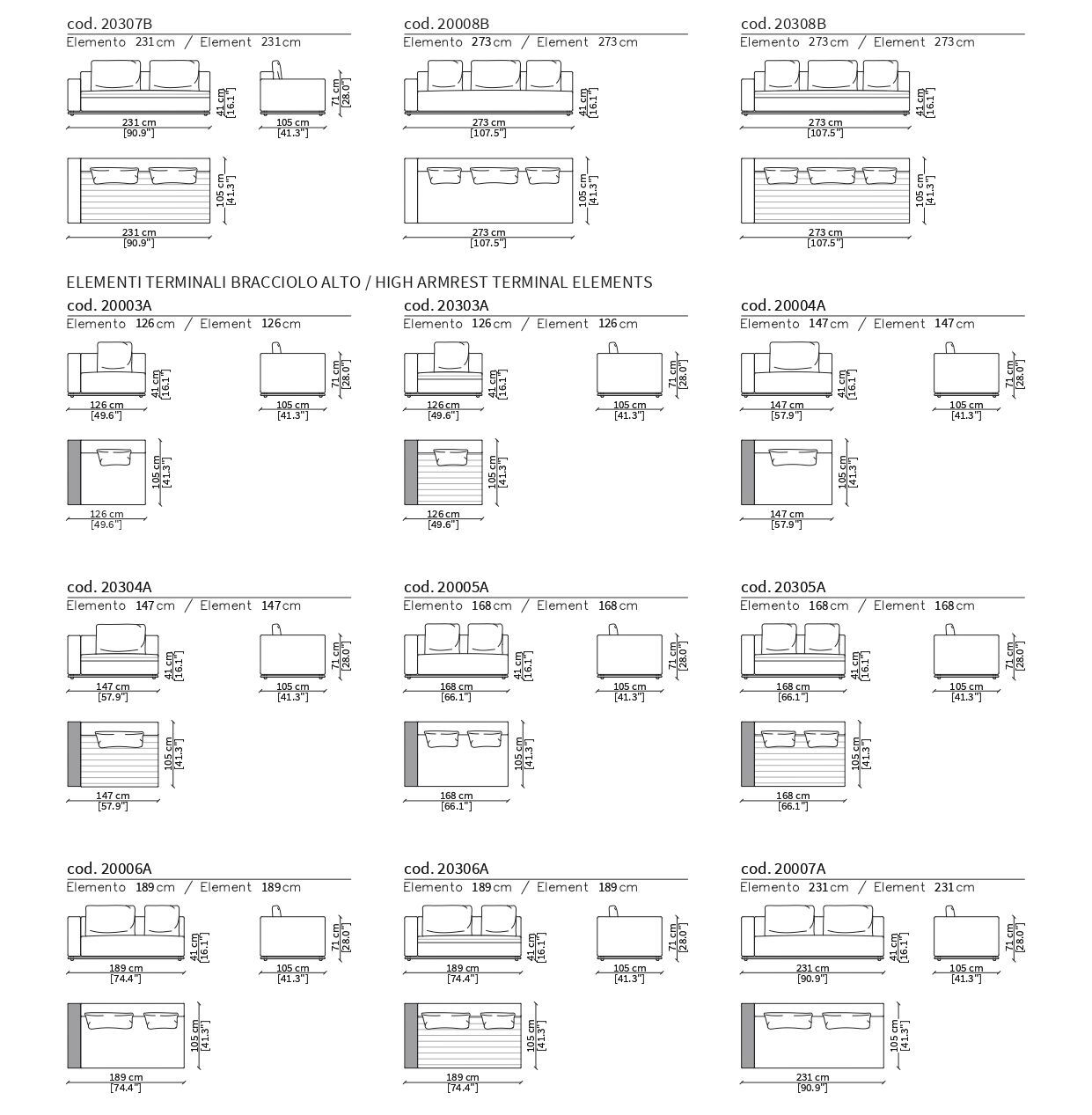 Модульный тканевый диван Frigerio Эдди ARCH-00072713 - Вид №7