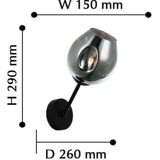 Бра настенное серое Favourite Traube 2359-1W FAVOURITE ФЛОРИСТИКА 00-3929574 Серый  - Вид №2