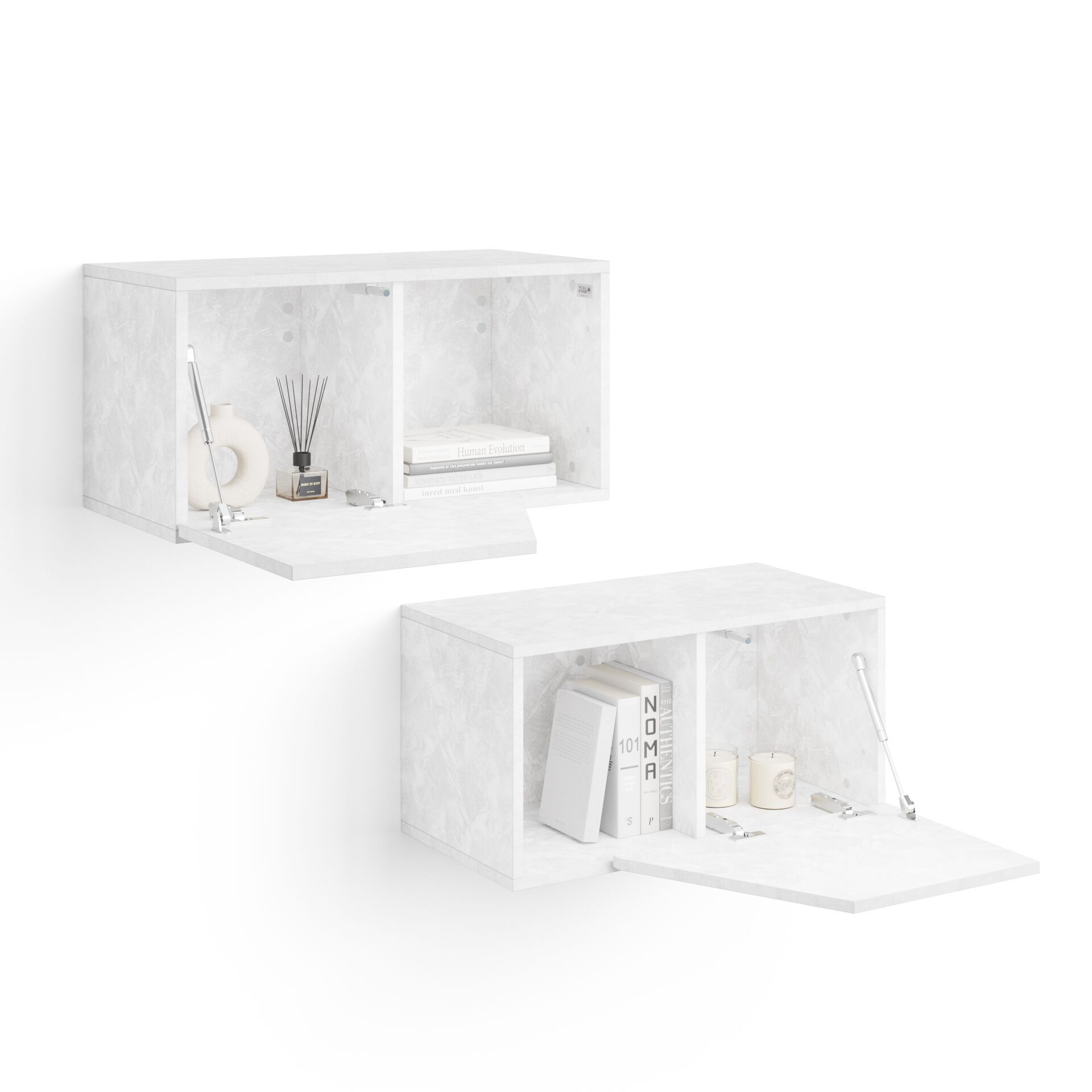 Навесной шкаф из меламиновой ткани с дверным полотном Mobili Fiver EMMA ARCH-00142732 - Вид №16