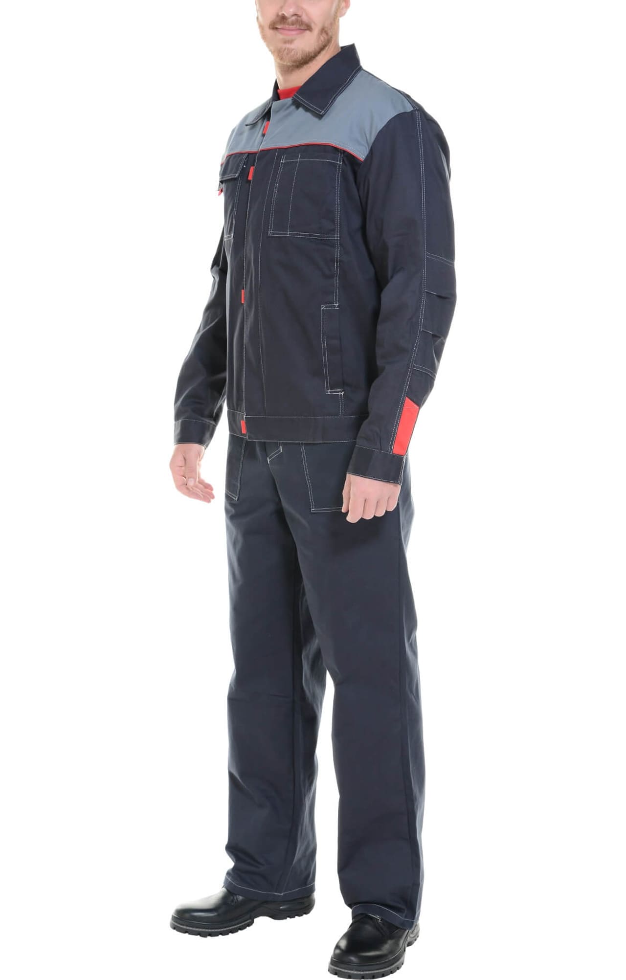 69260 Костюм "Профи" темно-серый  Летняя спецодежда  размер 44-46/170-176  - Вид №14