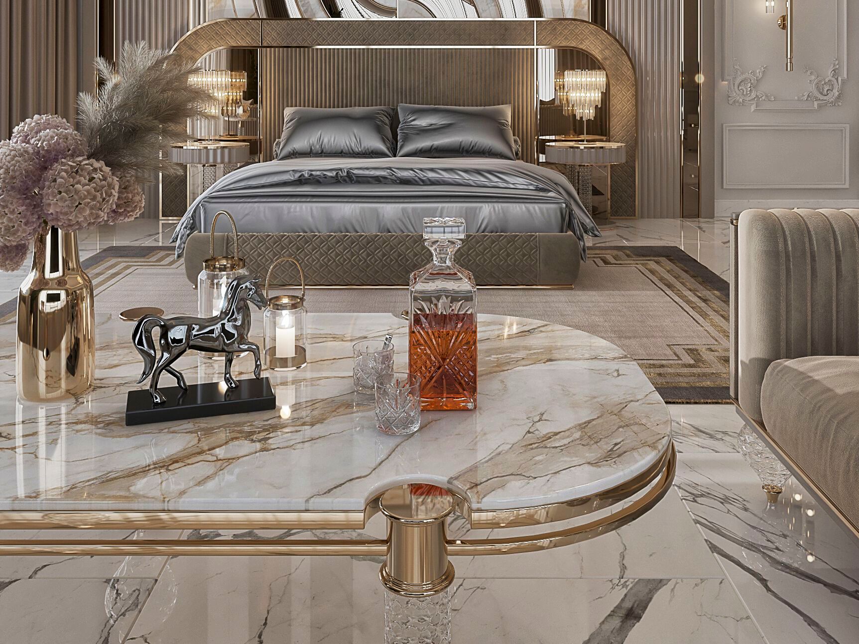 Овальный журнальный столик Zebrano Velovis ARCH-00062297 - Вид №5