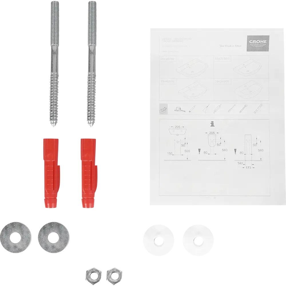 Раковина подвесная Grohe 60 см со смесителем StartFlow 82279212 STLM-2015146 Bau Ceramic Start Flow - Вид №3