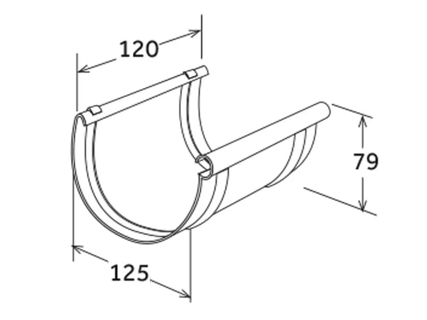 Простое соединение желоба 125 First Corporation First Plast ARCH-00137369 - Вид №2