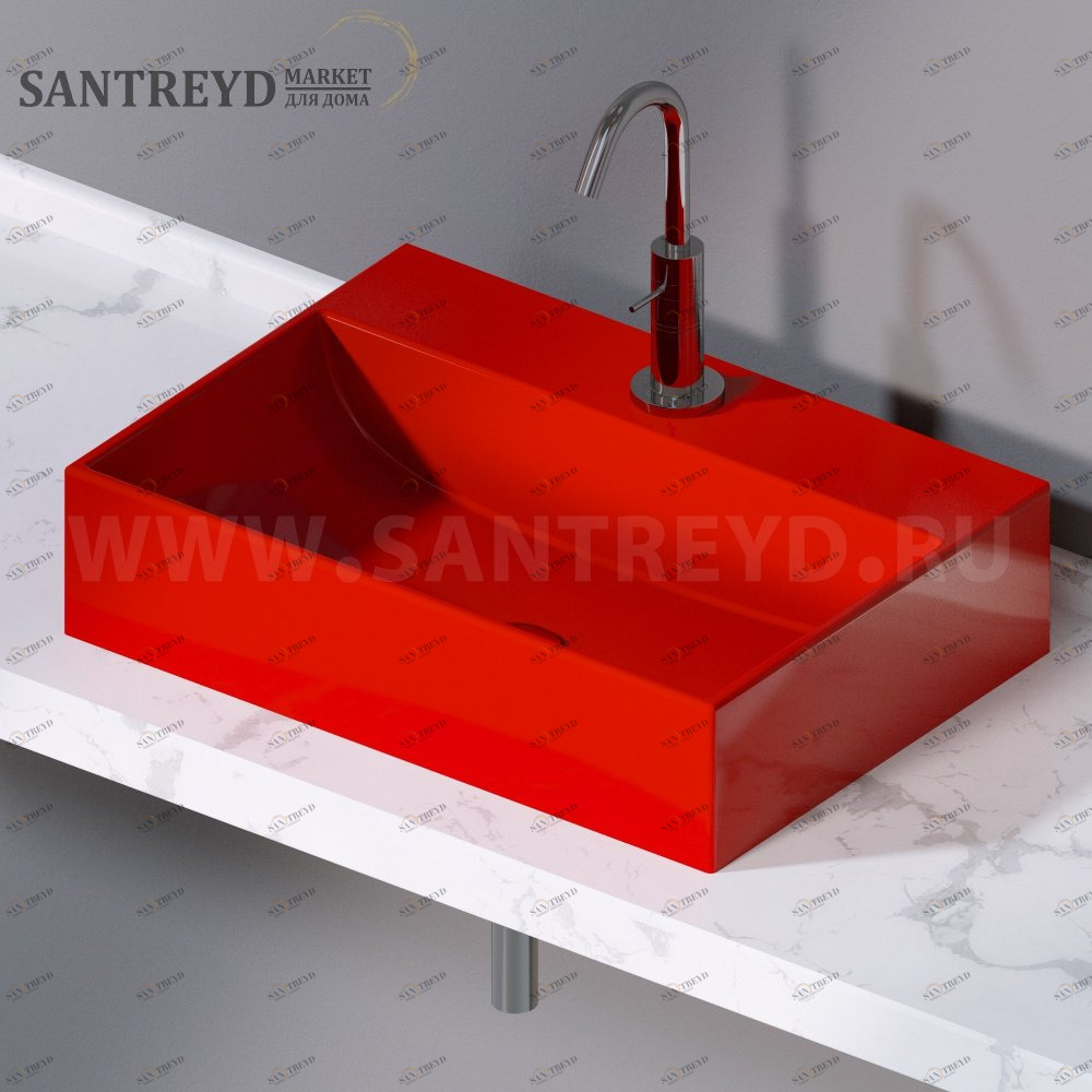 L240125 Накладная раковина на столешницу  прямоугольная A. e T. Italia THIN AeT ITALIA