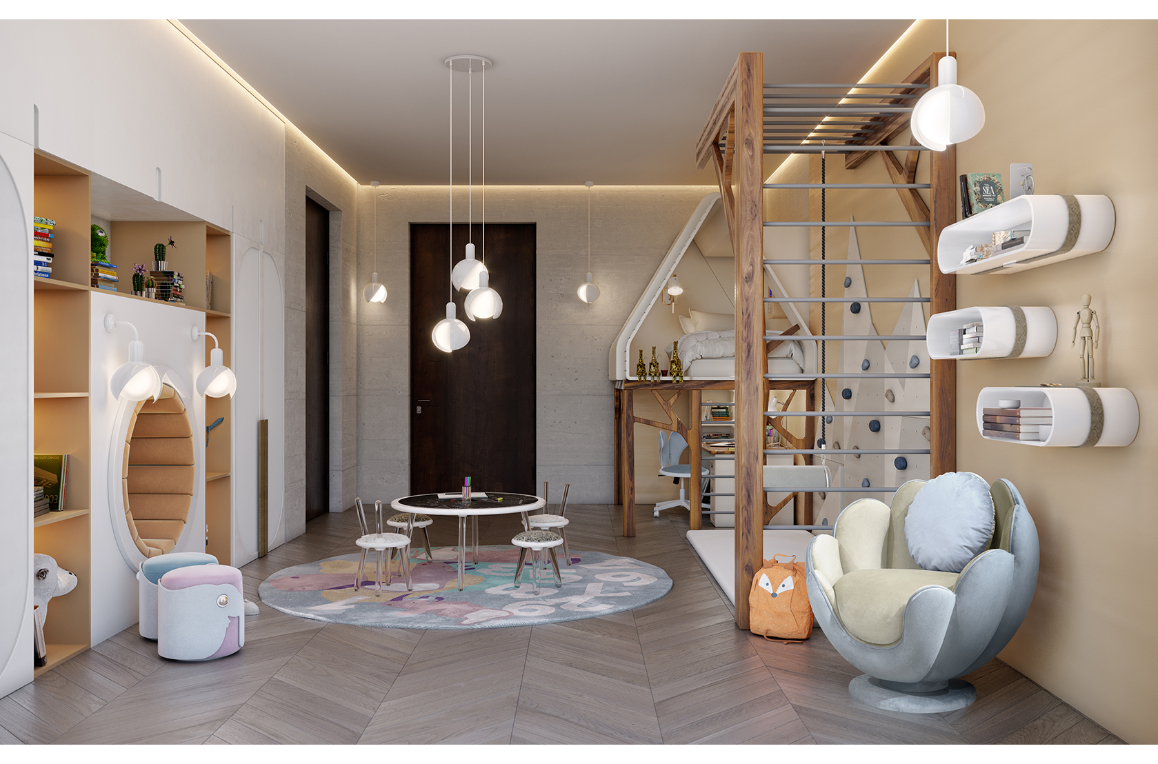 CIST844 Кровать-чердак Circu  - Вид №1