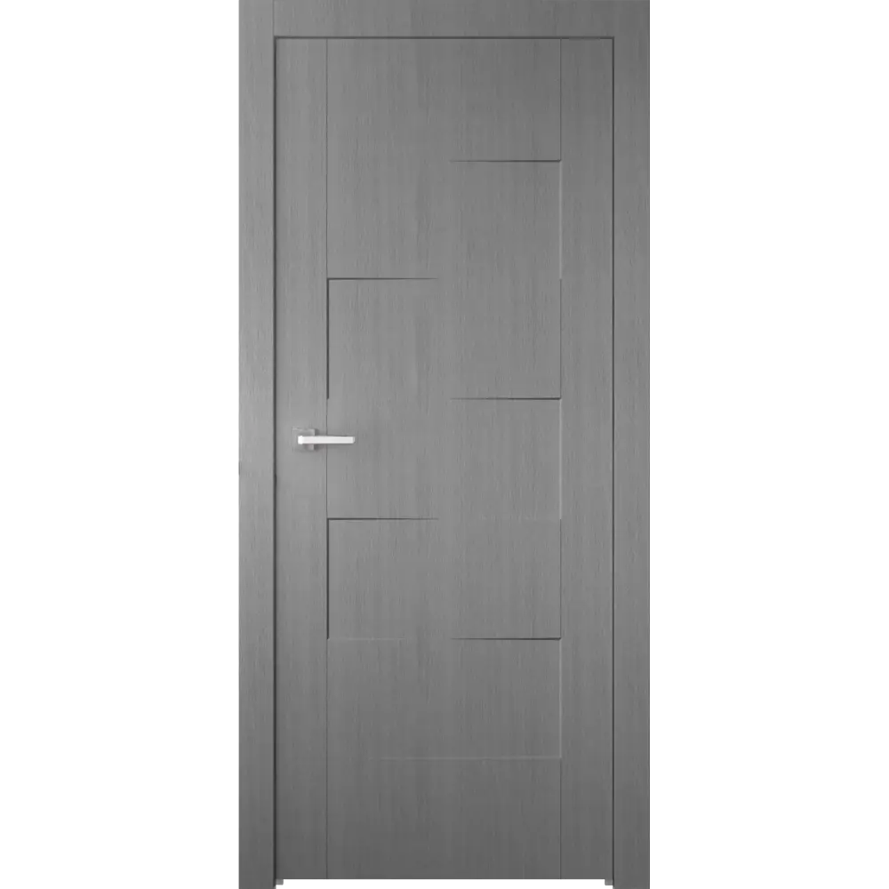 Дверь межкомнатная Лестер Финиш-бум глухая цвет сильвер 80x200см BELWOODDOORS STLM-2114300 - Вид №1