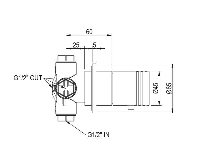 Ручной переключатель из нержавеющей стали Tubico Луара ARCH-00006374