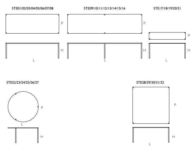 Прямоугольный Хрустальный стол Glas Italia Metal ARCH-00085712 - Вид №2
