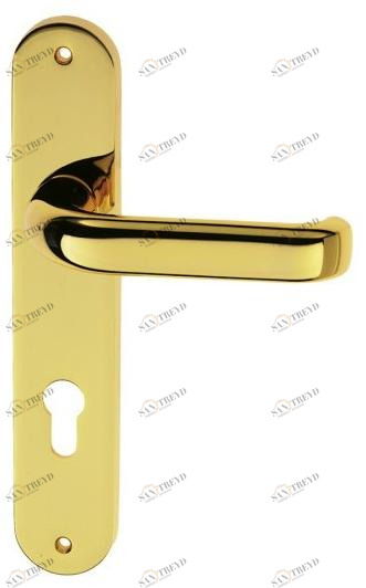 Pasini Ручка из латуни на пластине с накладкой Electra 3190