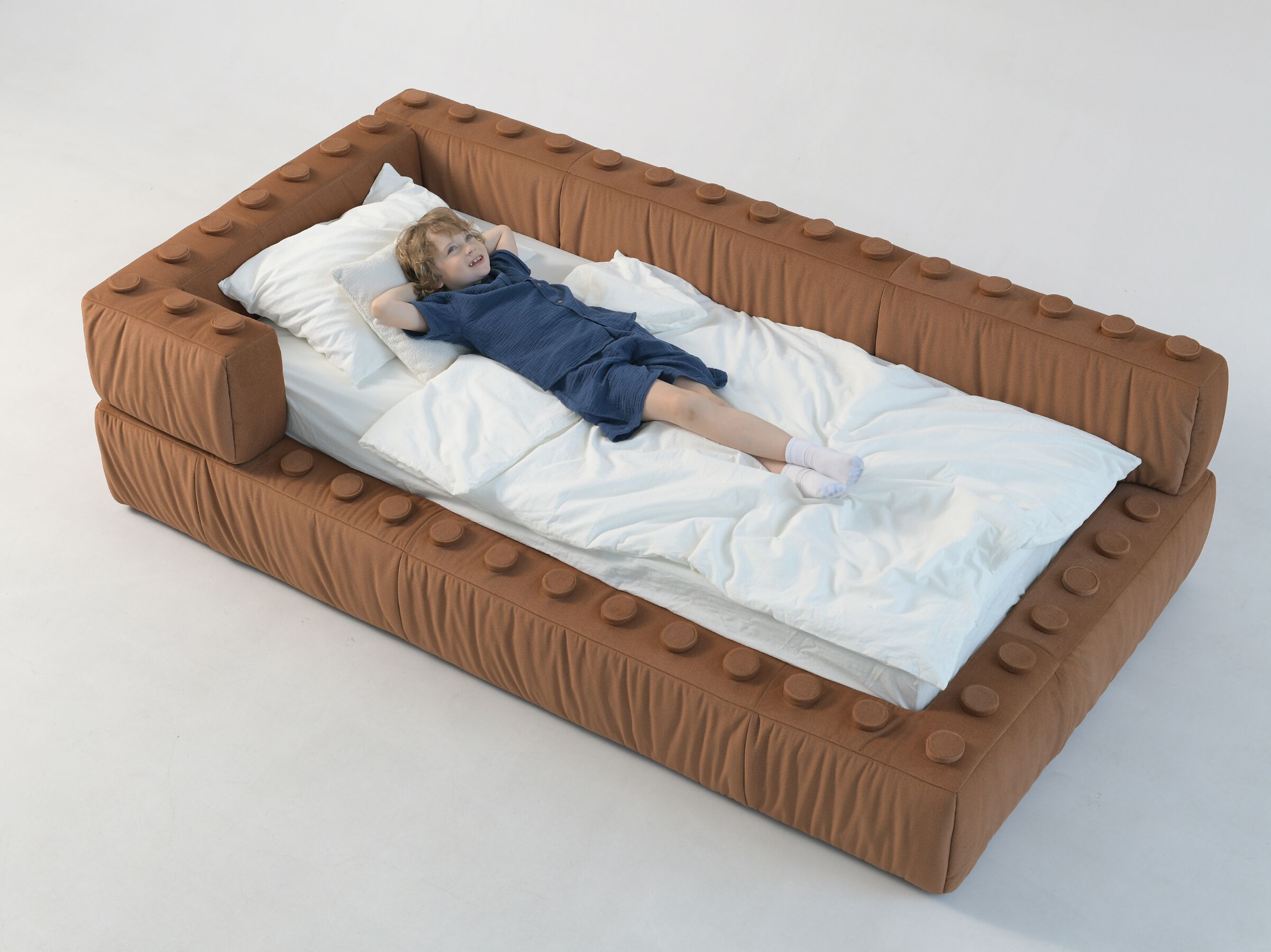 Одноместный мягкий контейнер кровать Woodsoft LEGO ARCH-00148787 - Вид №1
