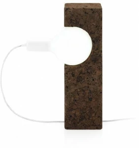 BlackCork Настольная лампа из пробки ручной работы Boolean