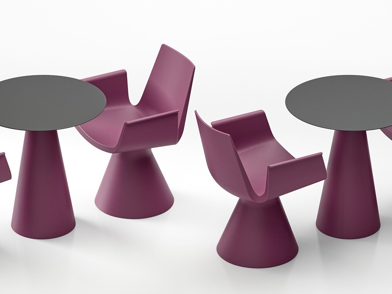 Полиэтиленовое садовое кресло с подлокотниками Lyxo Design LIRA ARCH-00142705 - Вид №3