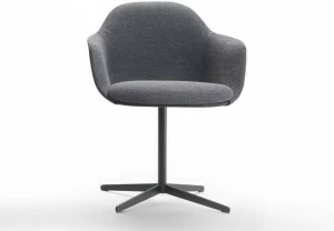 Marelli 4-спицевый тканевый стул с подлокотниками