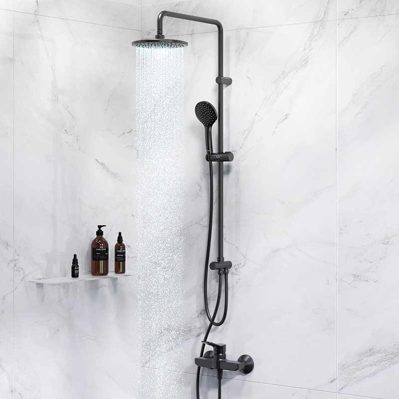 F42885A24 набор 2в1: см-ль д/душа верхний душ d 220 мм ручн.душ 110 мм 1 ф-ция душевая шт AM.PM X-Joy 