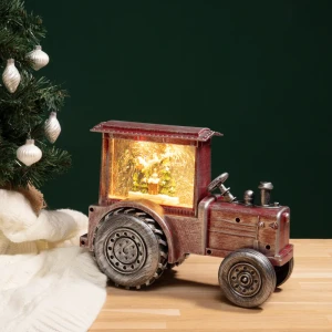 89380295 Электрогирлянда - фигура Трактор для дома 4 лампы 22.7 см красный STLM-1344939