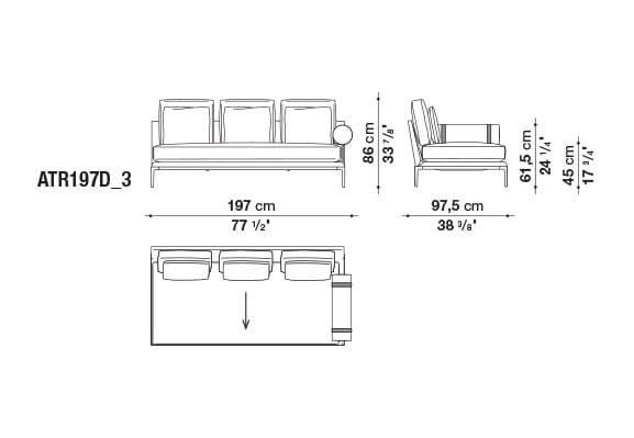 Кожаный диван B&B Italia Атолл ARCH-00112726 - Вид №84