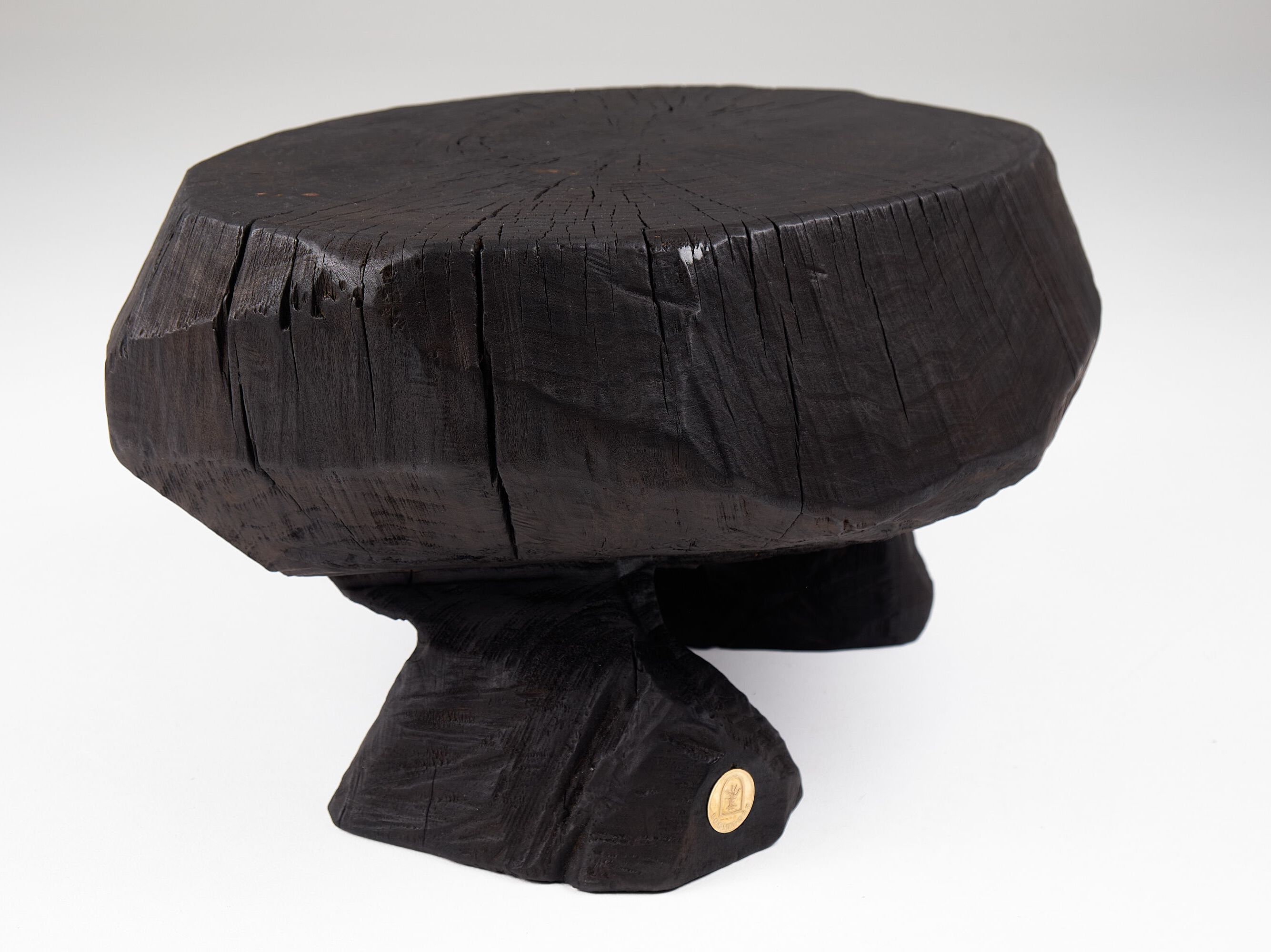 Круглый журнальный столик из дуба Logniture Jownik ARCH-00052720 - Вид №12