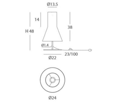 Светодиодная настольная лампа ручной работы Olé Lighting Kora ARCH-00126360 - Вид №1