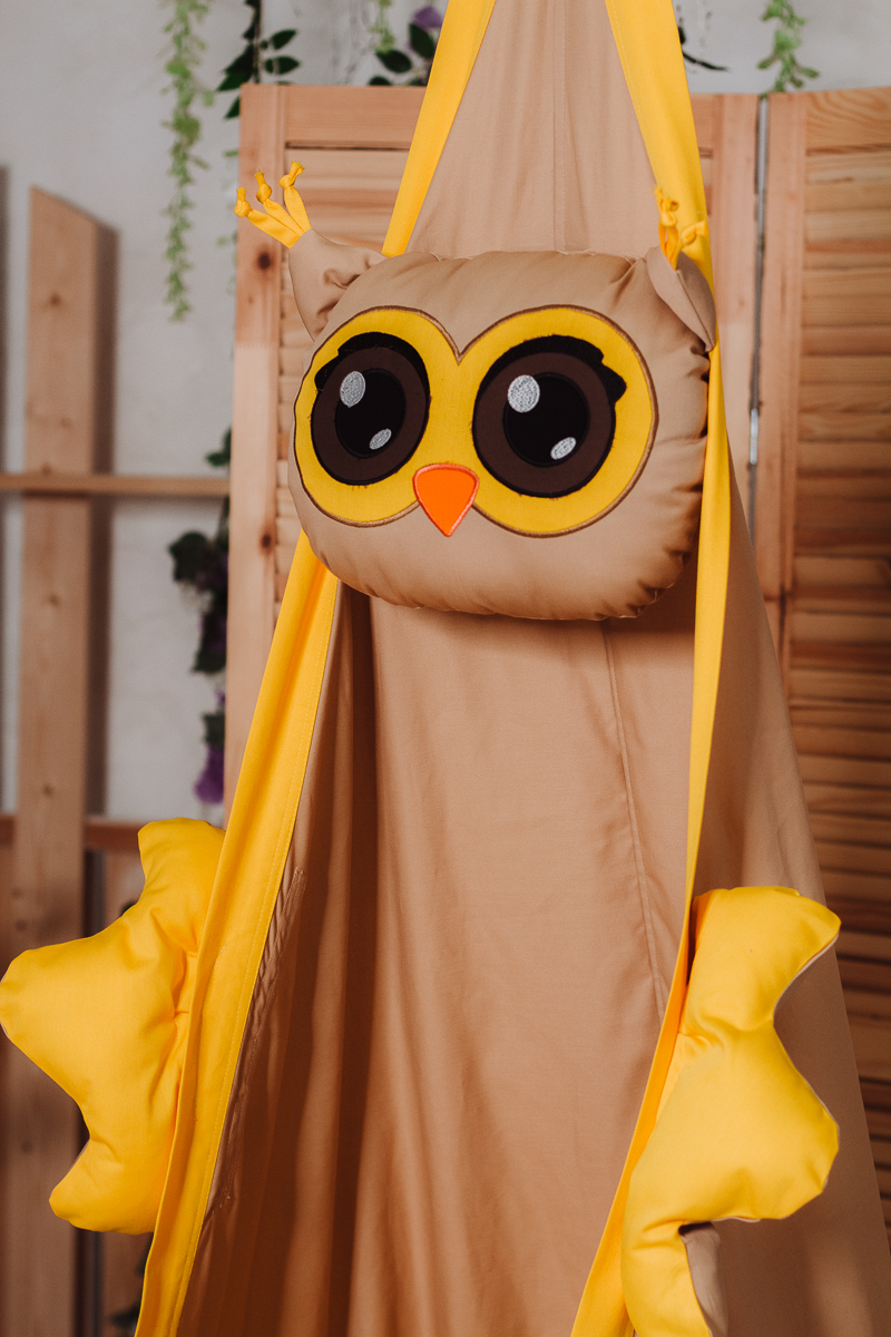 Подвесное кресло-кокон "Сова" ПОКАЧАЙКА  326705 Оранжевый Santreyd  - Вид №1