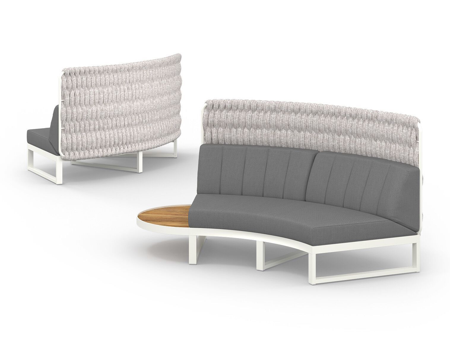 Модульный изогнутый садовый диван из ткани MAMAGREEN Munia ARCH-00141430 - Вид №1