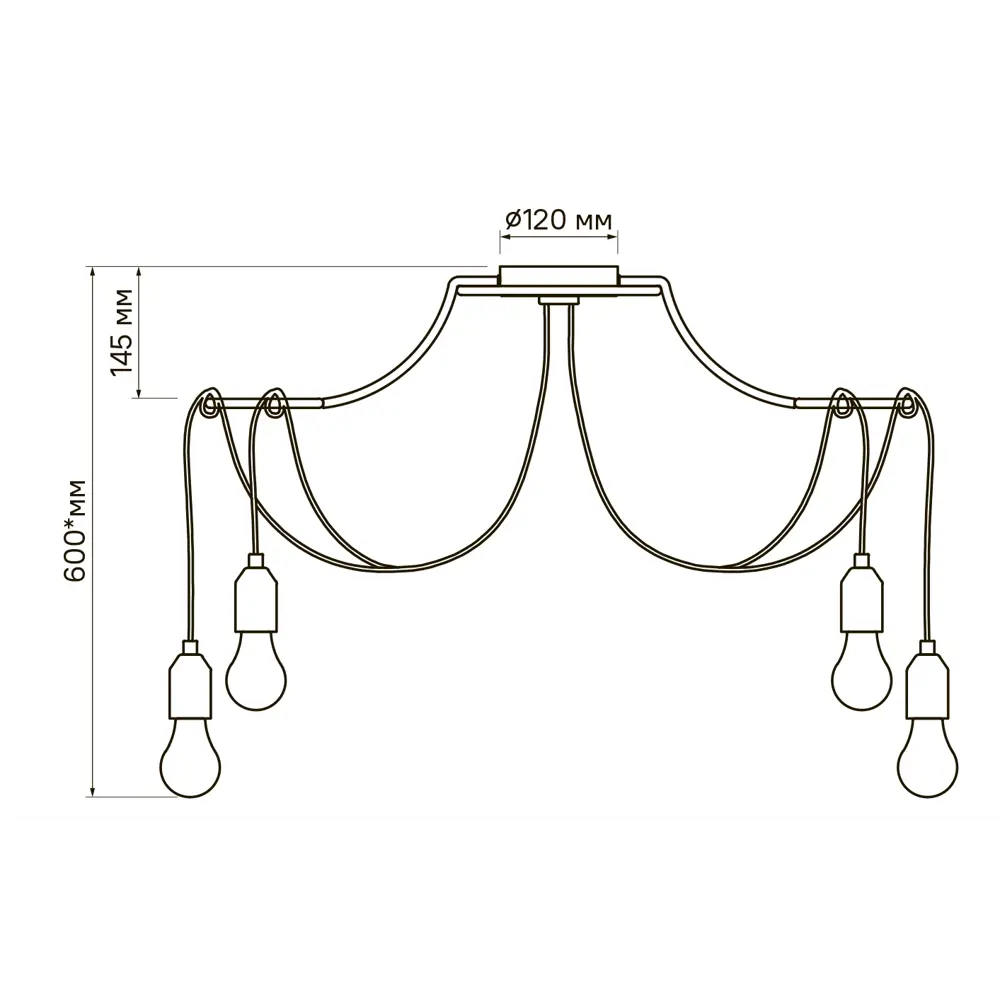 Люстра Kreaforta Huron - 8-рожковый светильник в стиле лофт с регулируемыми подвесами 89386798 STLM-1567329 - Вид №10