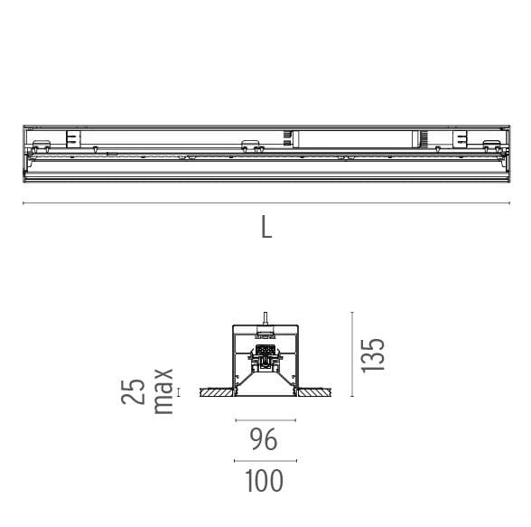 Профиль для линейного освещения Flos IN-FINITY ARCH-00139590