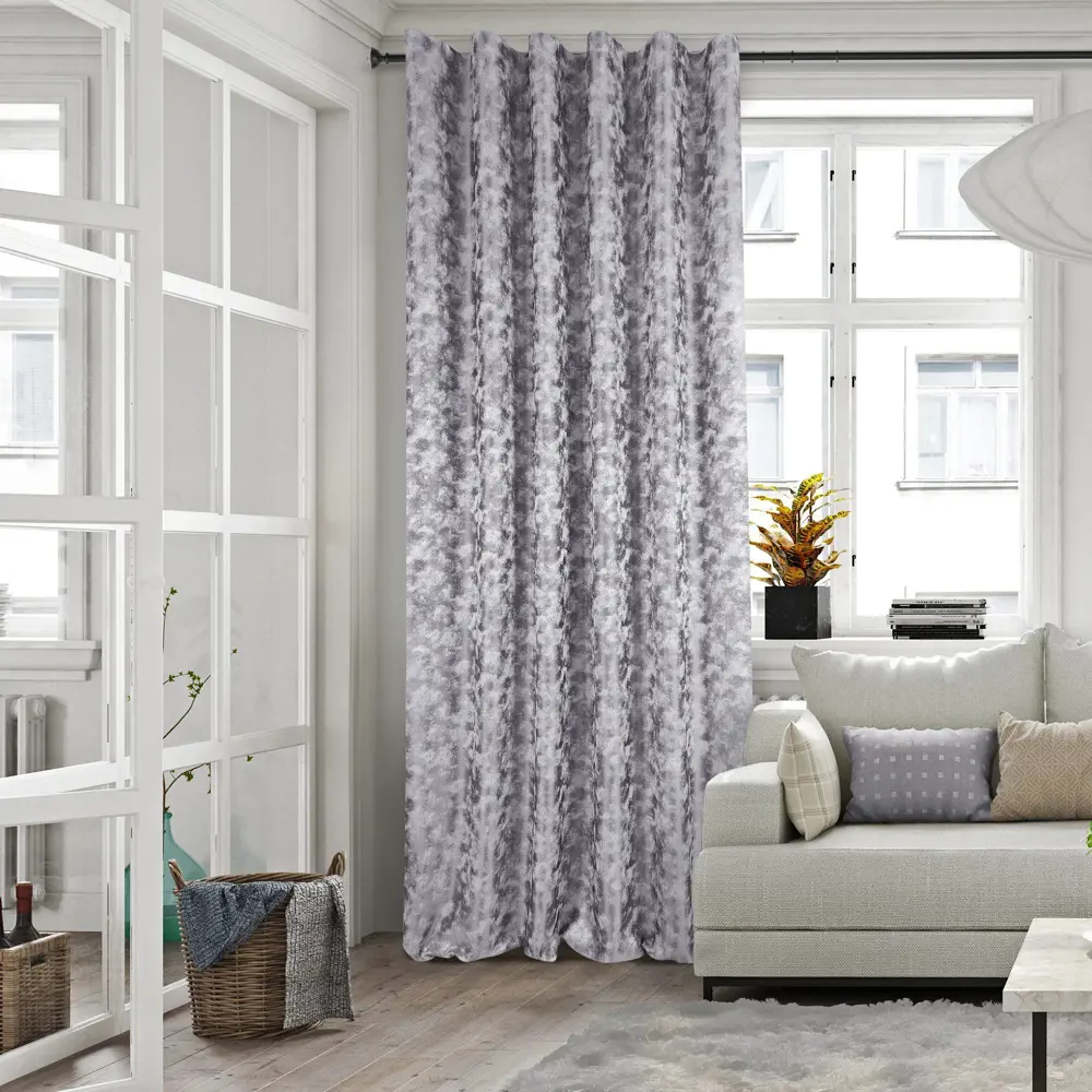 Штора на ленте Loft 160x280 см цвет серый MIAMOZA STLM-2072276 - Вид №4