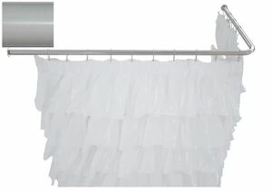 Карниз для ванны Aquanet угловой Г-образный 130x70 белый