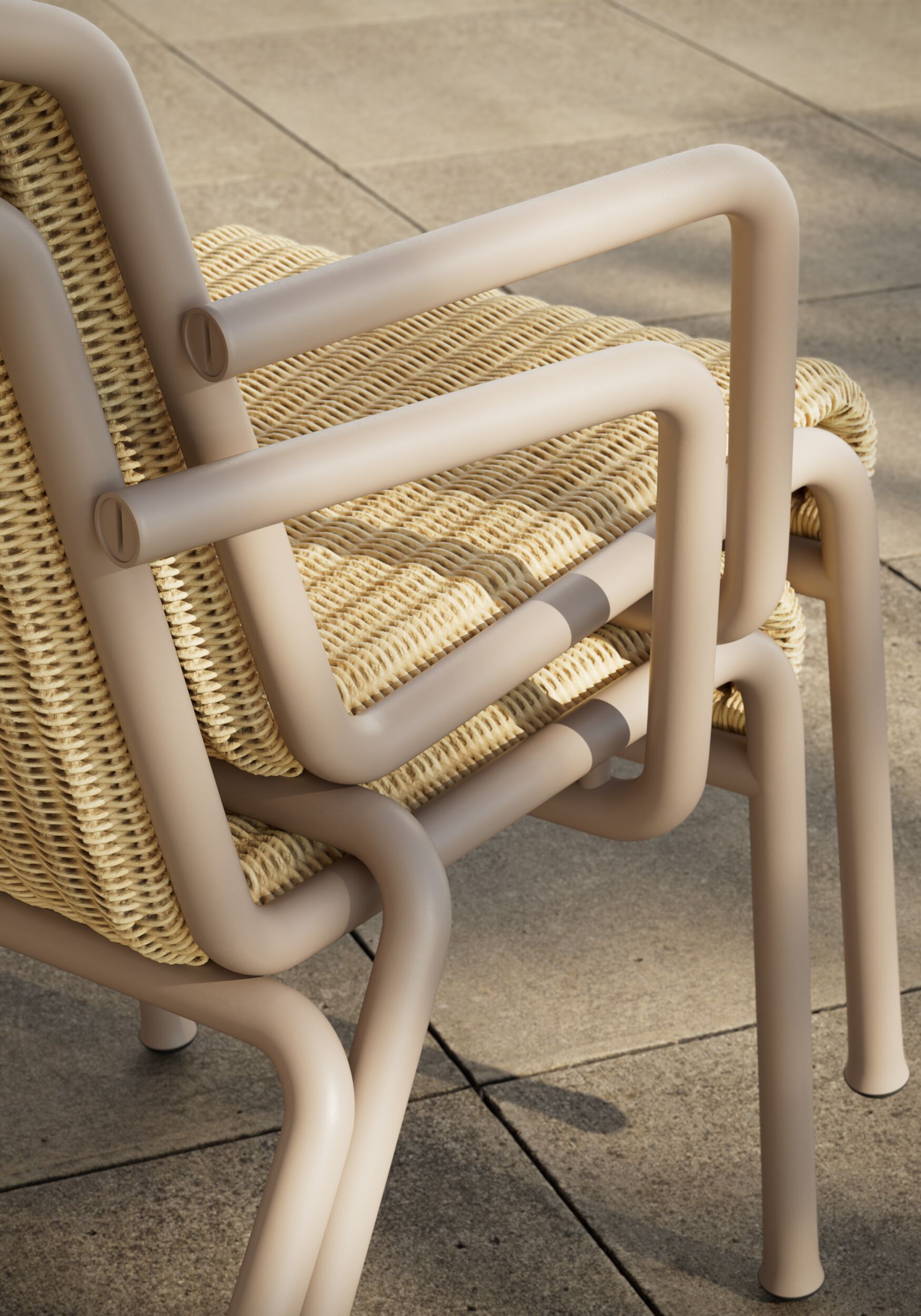 Садовый стул из ротанга и алюминия Kettal Eolias ARCH-00038245 - Вид №3