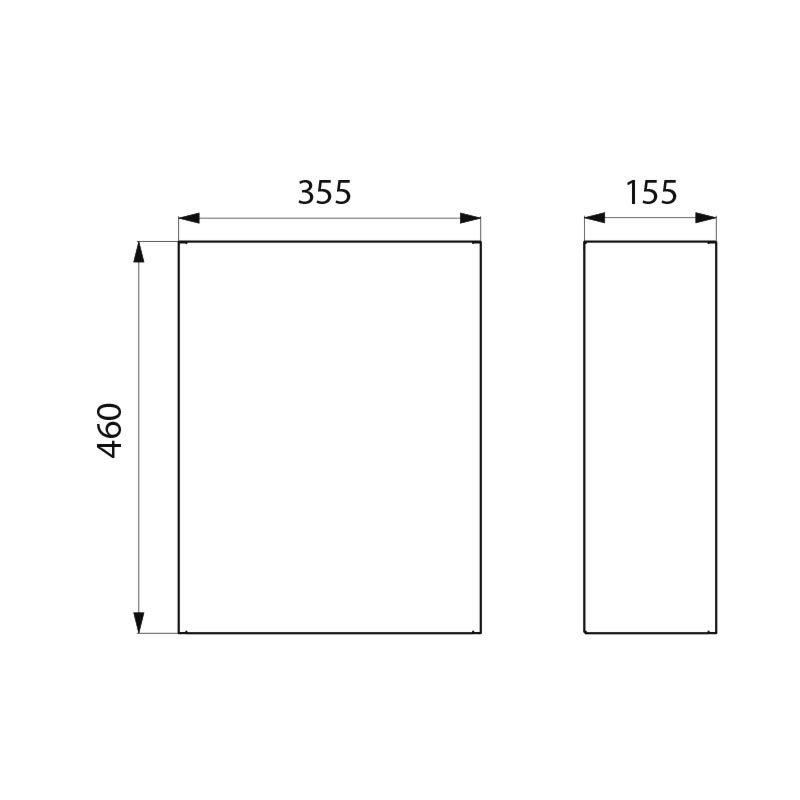 510461S Настенная мусорная корзина из нержавеющей стали 304, 25 литров DELABIE  - Вид №1