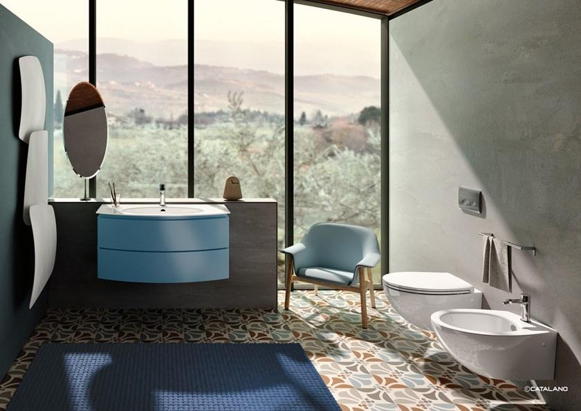 1vsvl00 Подвесной унитаз настенный Белый CERAMICA CATALANO Velis Италия - Вид №2