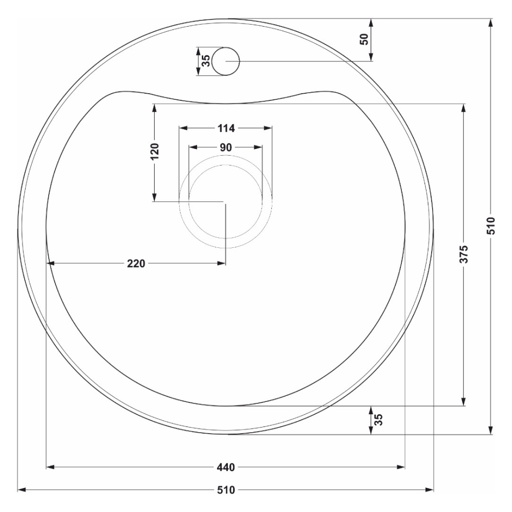 Кухонные мойки Eco Roma SMR-510A.A SEAMAN  - Вид №2