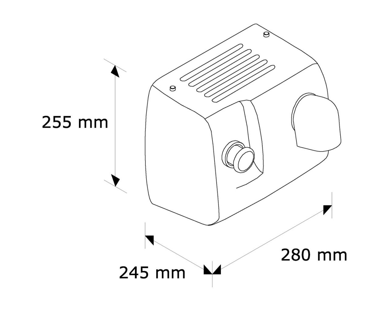 EIP585 Фен POOL, полированная сталь Merida  - Вид №1