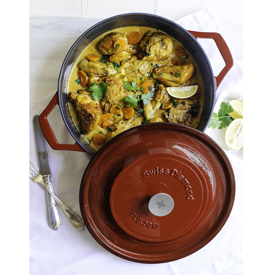 Сотейник чугунный Prestige Cast, Ø32 см, красный Swiss Diamond PC932CR - Вид №1