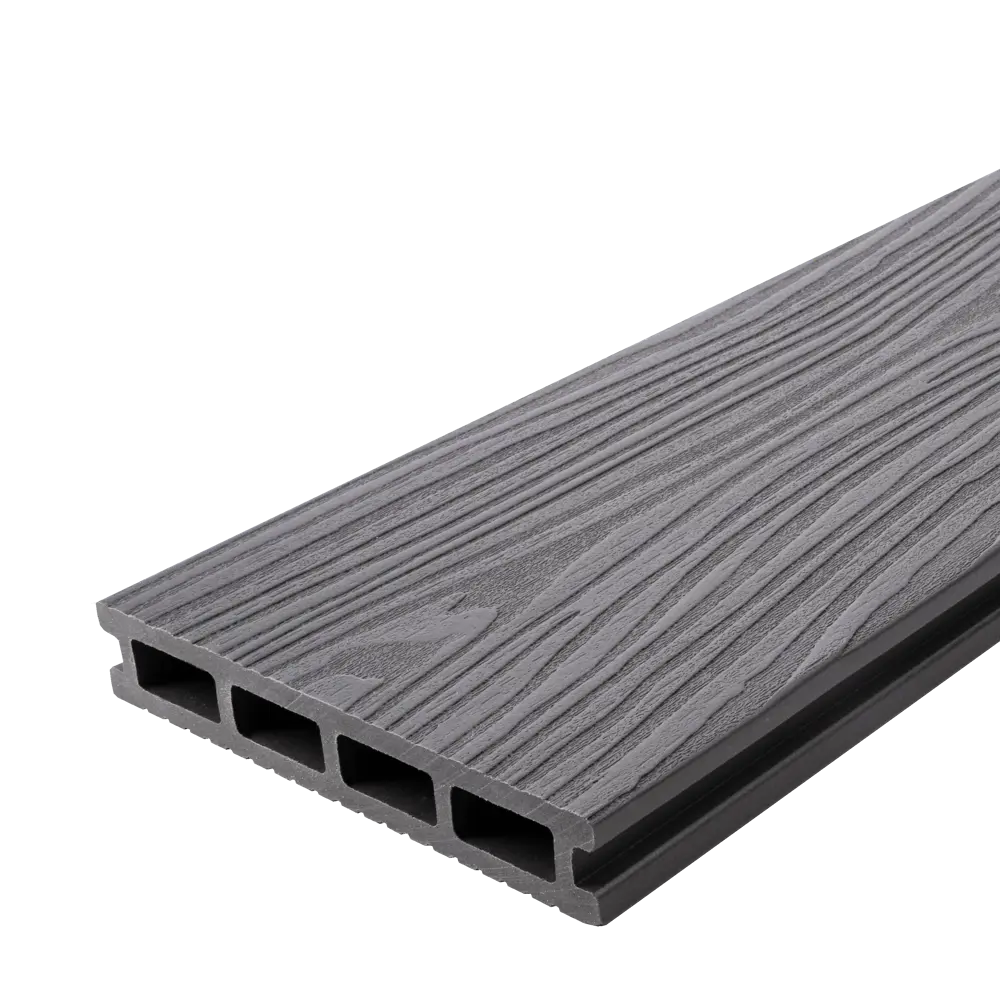 Террасная доска ДПК T-Decks цвет Серый 3000x150x25 мм двусторонний вельвет 0.6 м² STLM-2140529