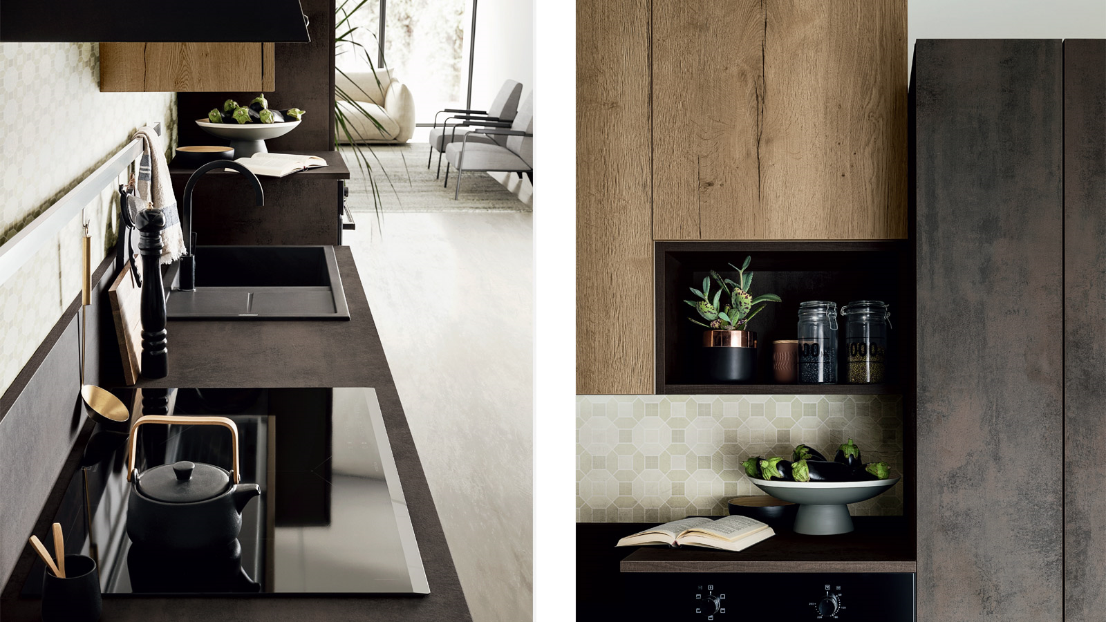 Easy 021  Кухонный гарнитур Ar-Due Effetto legno - Вид №1