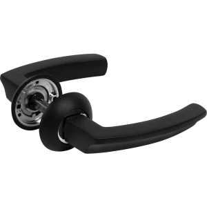 Дверные ручки Puerto AL 550-08, без запирания, цвет чёрный/хром