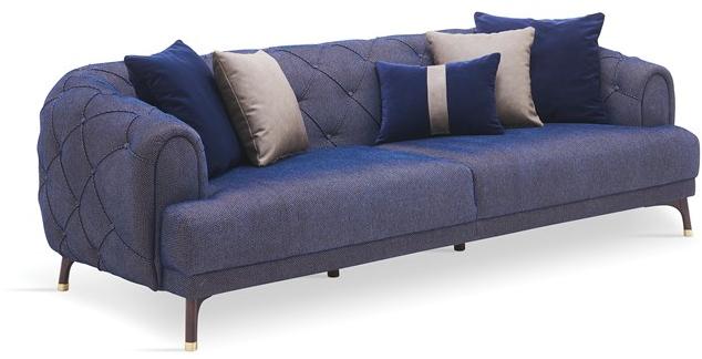 Enza Home Тафтинговый 3-местный диван из ткани Navona sun-id-1516562 - Вид №8