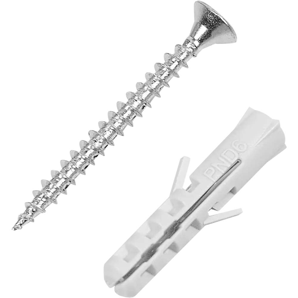 Дюбель потайной STANDERS PND 6х30 мм с шурупом 4х40 мм (50 шт) 83387762 STLM-0040715 - Вид №3